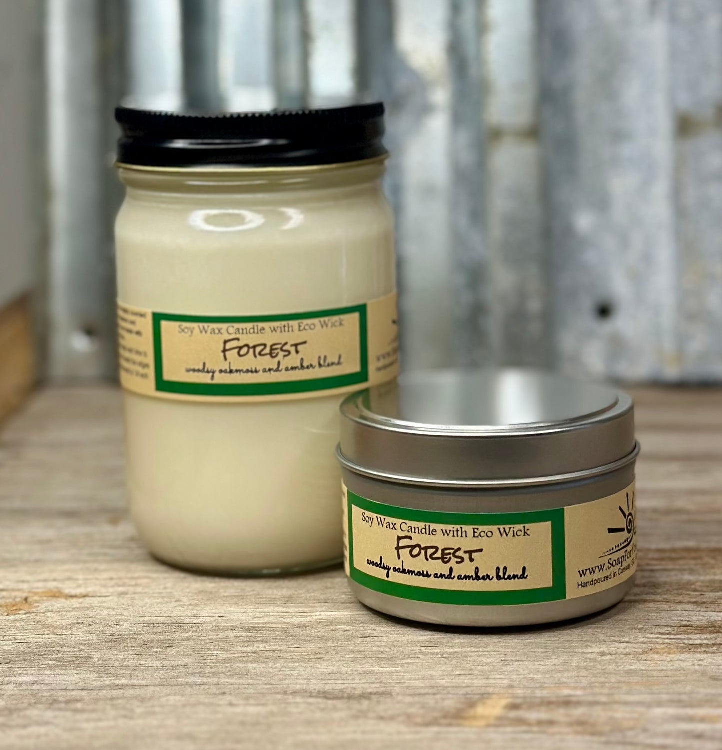 Forest Scented Soy Wax Candle