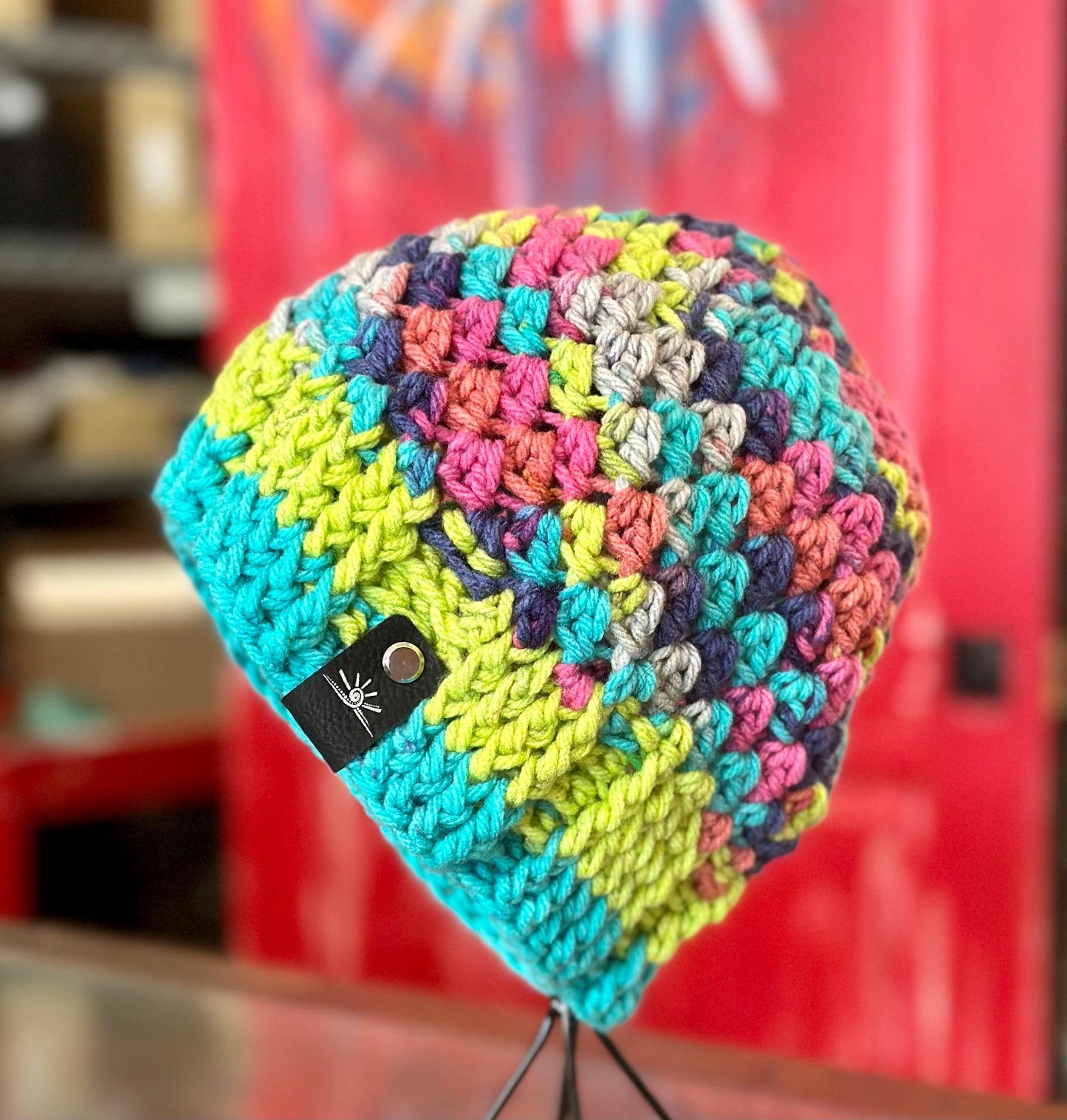 Bright Stripes Crochet Hat