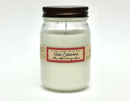Nag Champa Scented Soy Wax Candle