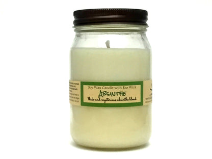 Absinthe Scented Soy Wax Candles