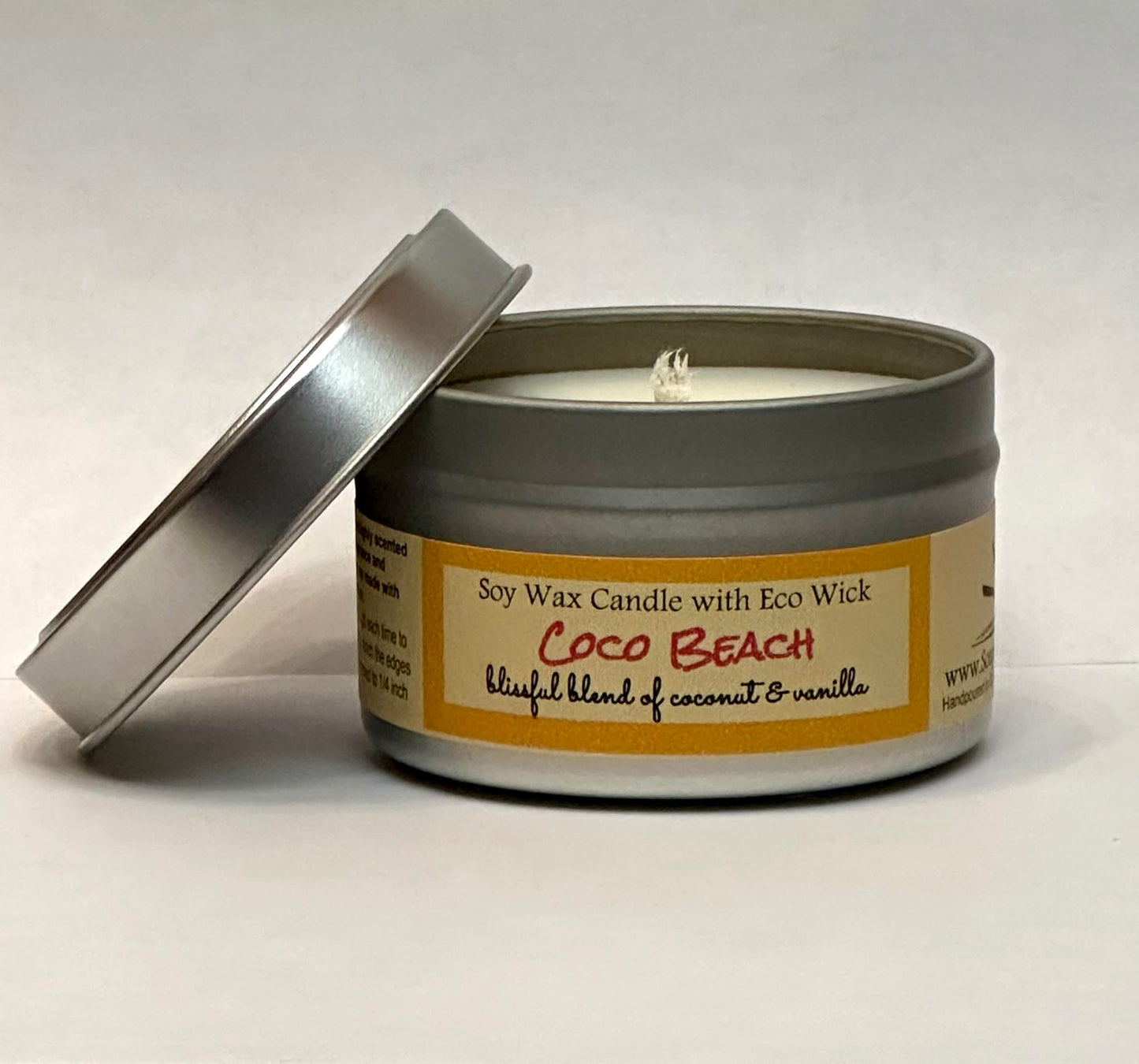 Coco Beach Scented Soy Wax Candle