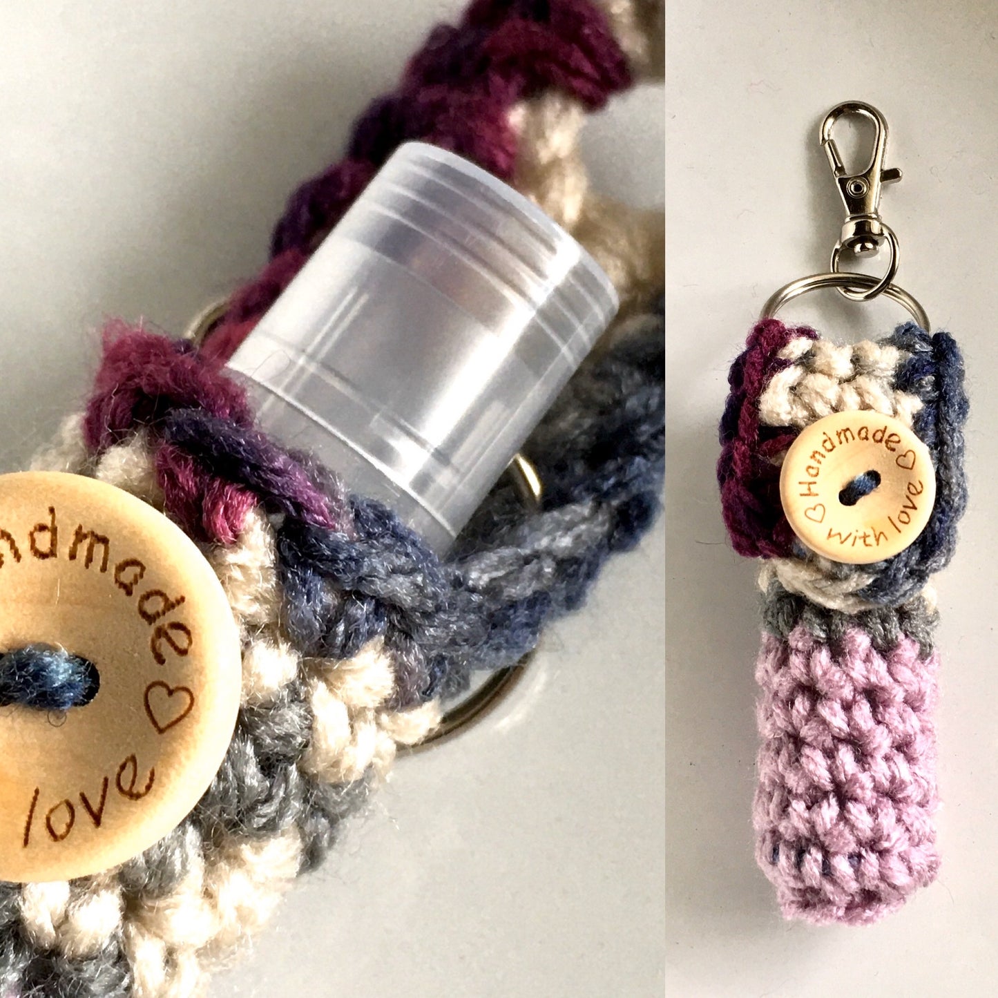 Crochet Lip Balm Keychain