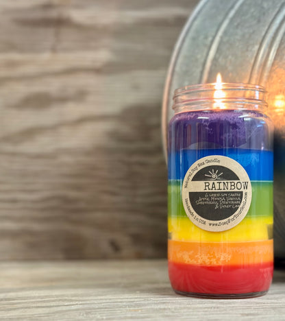 Rainbow Layer Soy Candle