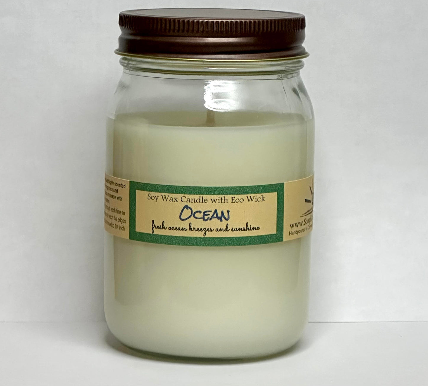 Ocean Scented Soy Wax Candle