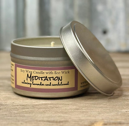 Meditation Scented Soy Wax Candle