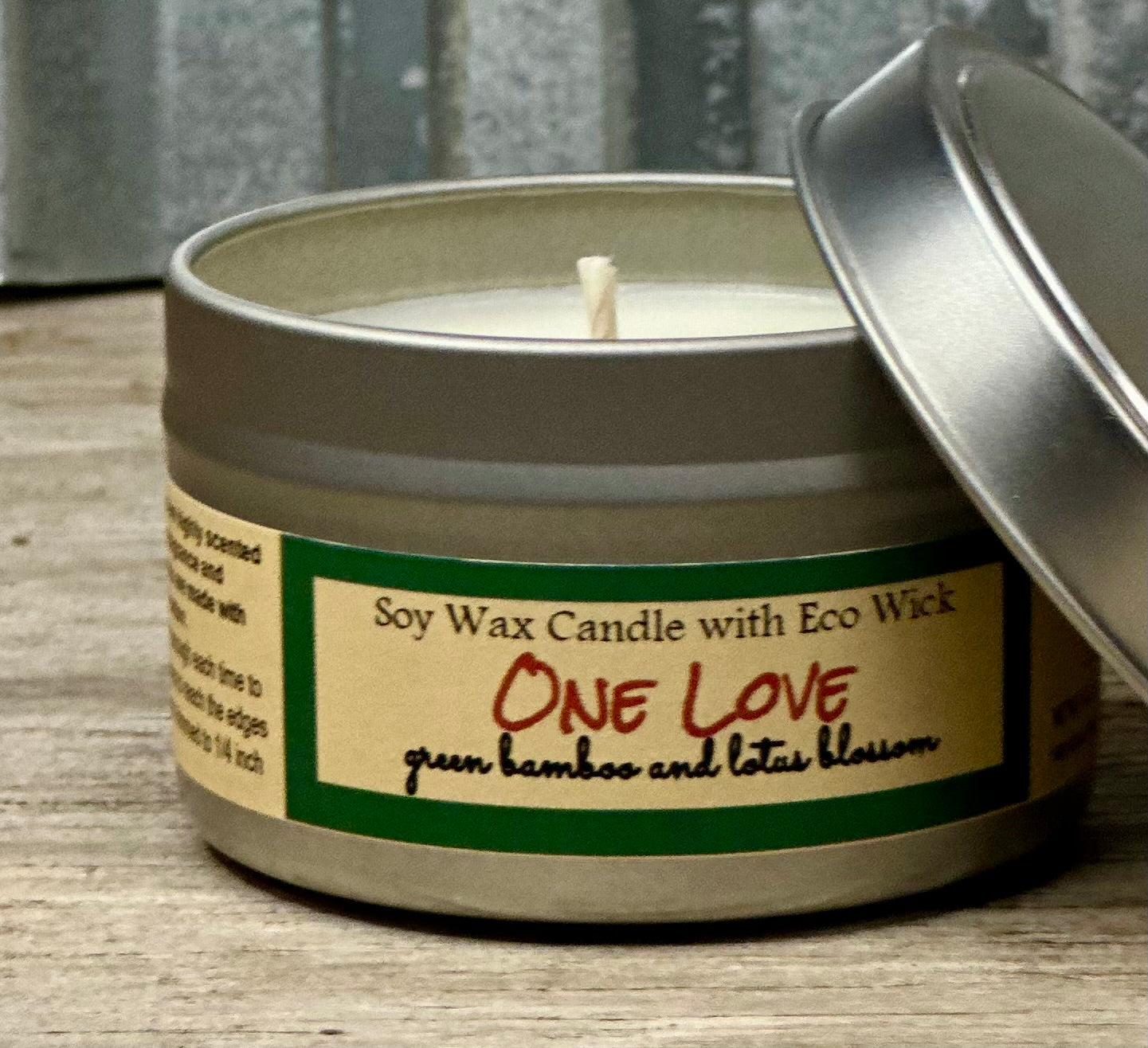 One Love Scented Soy Candle