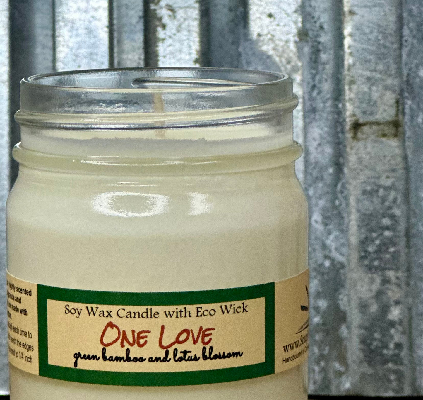 One Love Scented Soy Candle