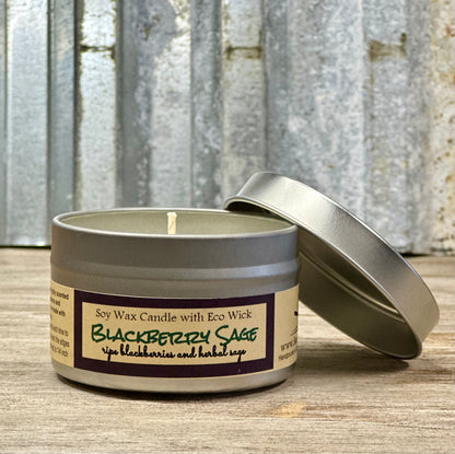 Blackberry Sage Scented Soy Candles