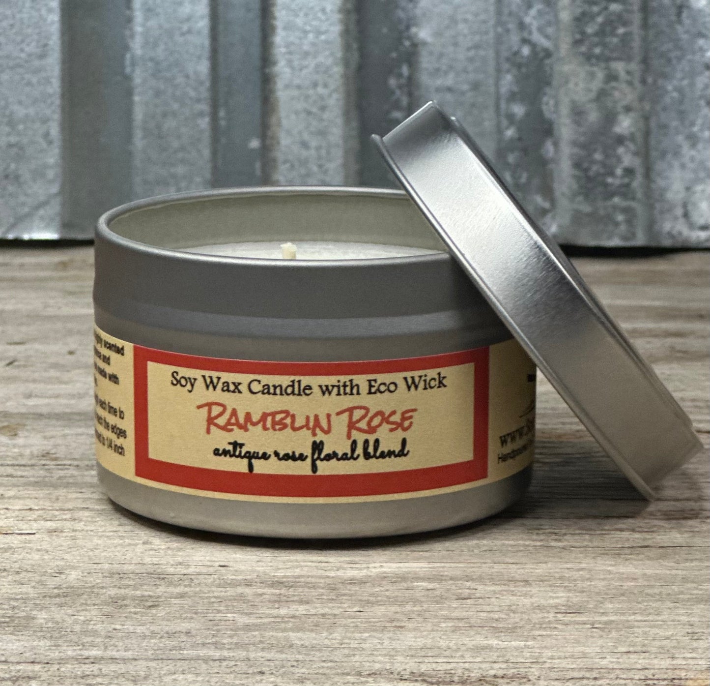 Ramblin Rose Scented Soy Wax Candle