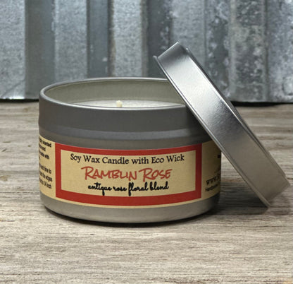 Ramblin Rose Scented Soy Wax Candle