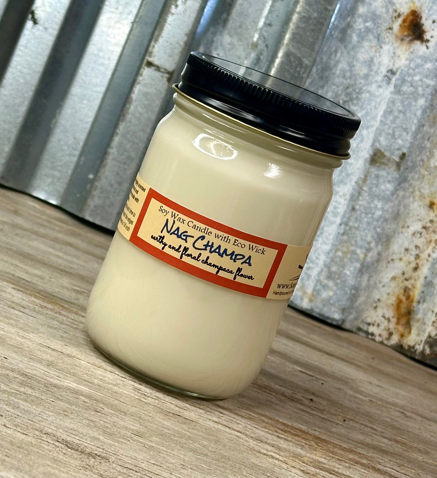 Nag Champa Scented Soy Wax Candle