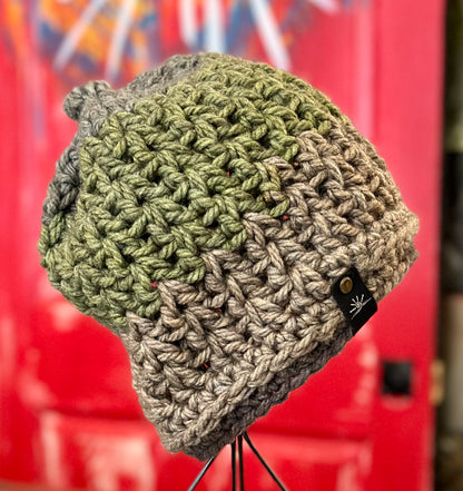 Chinky Greens Crochet Beanie Hat