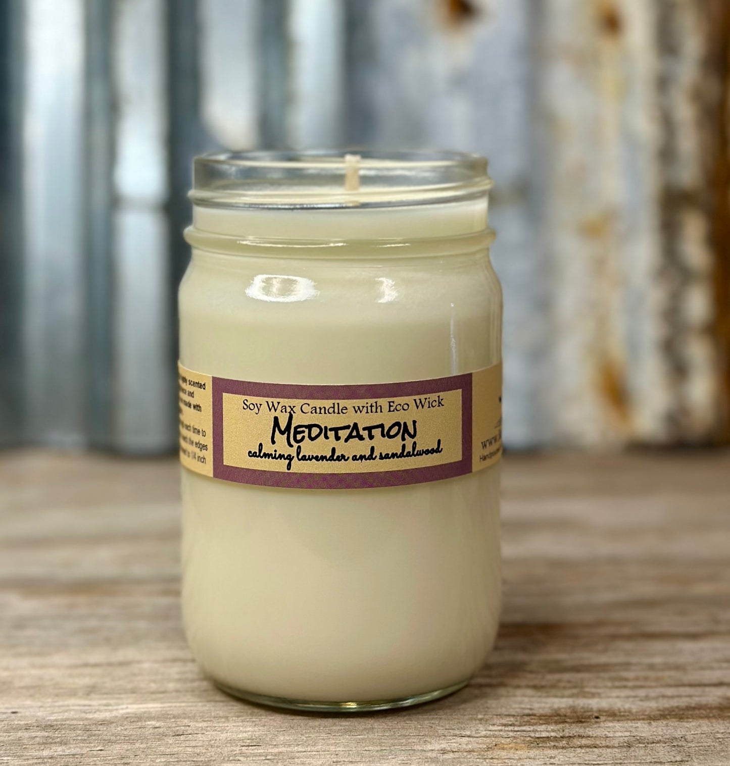 Meditation Scented Soy Wax Candle