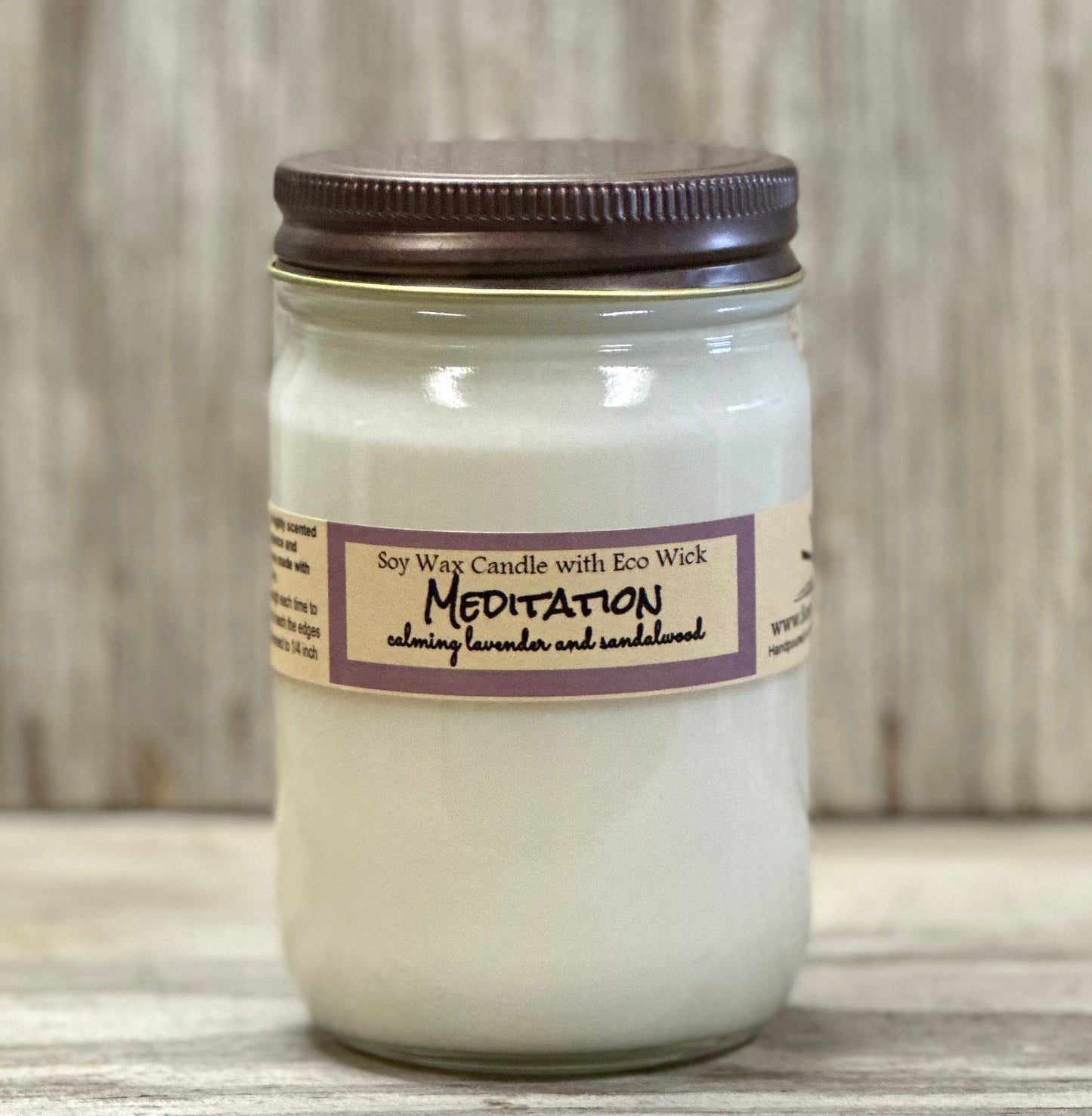 Meditation Scented Soy Wax Candle