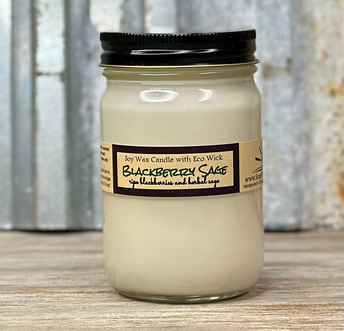 Blackberry Sage Scented Soy Candles