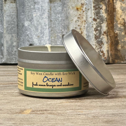 Ocean Scented Soy Wax Candle