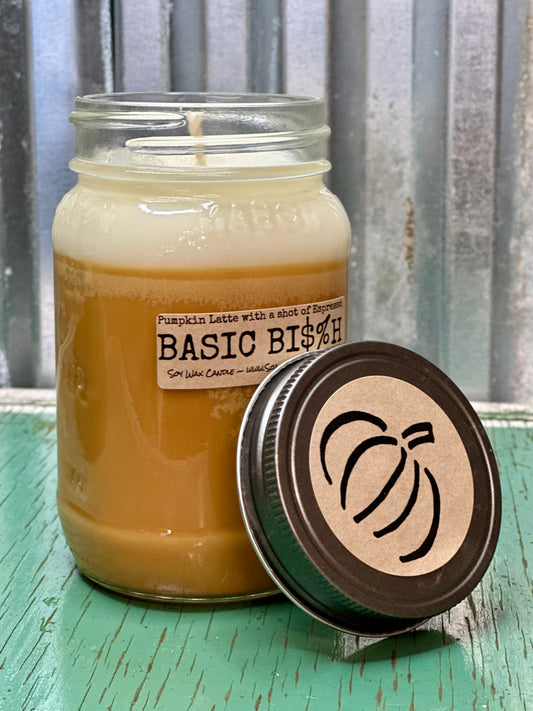 Basic Bi$%h Pumpkin Latte Soy Candle