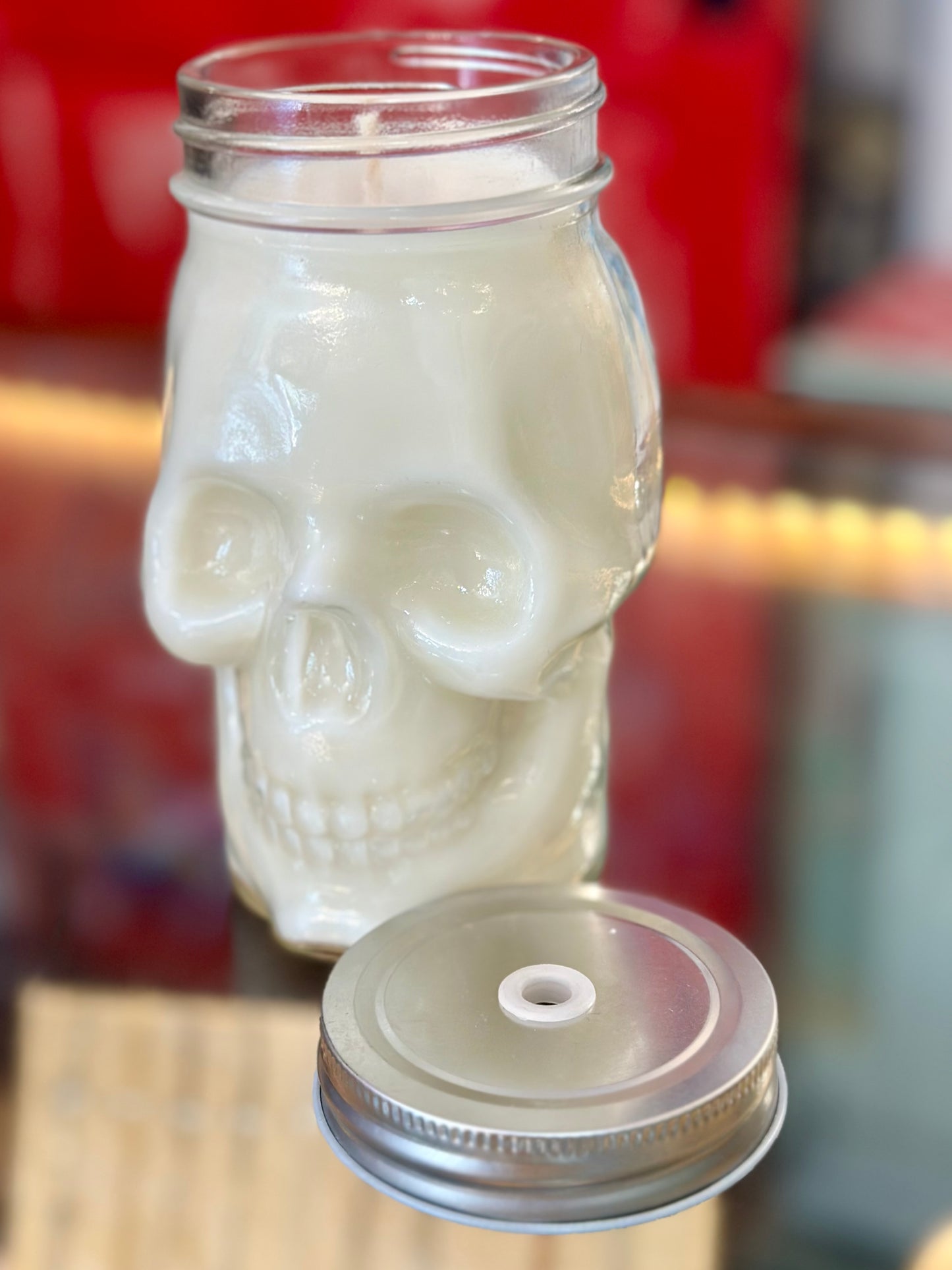 Skeleton Jar Soy Candle