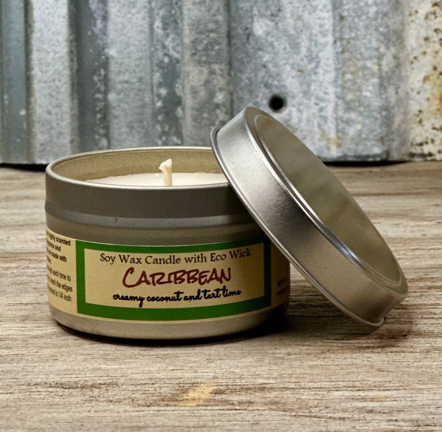 Caribbean Scented Soy Wax Candle