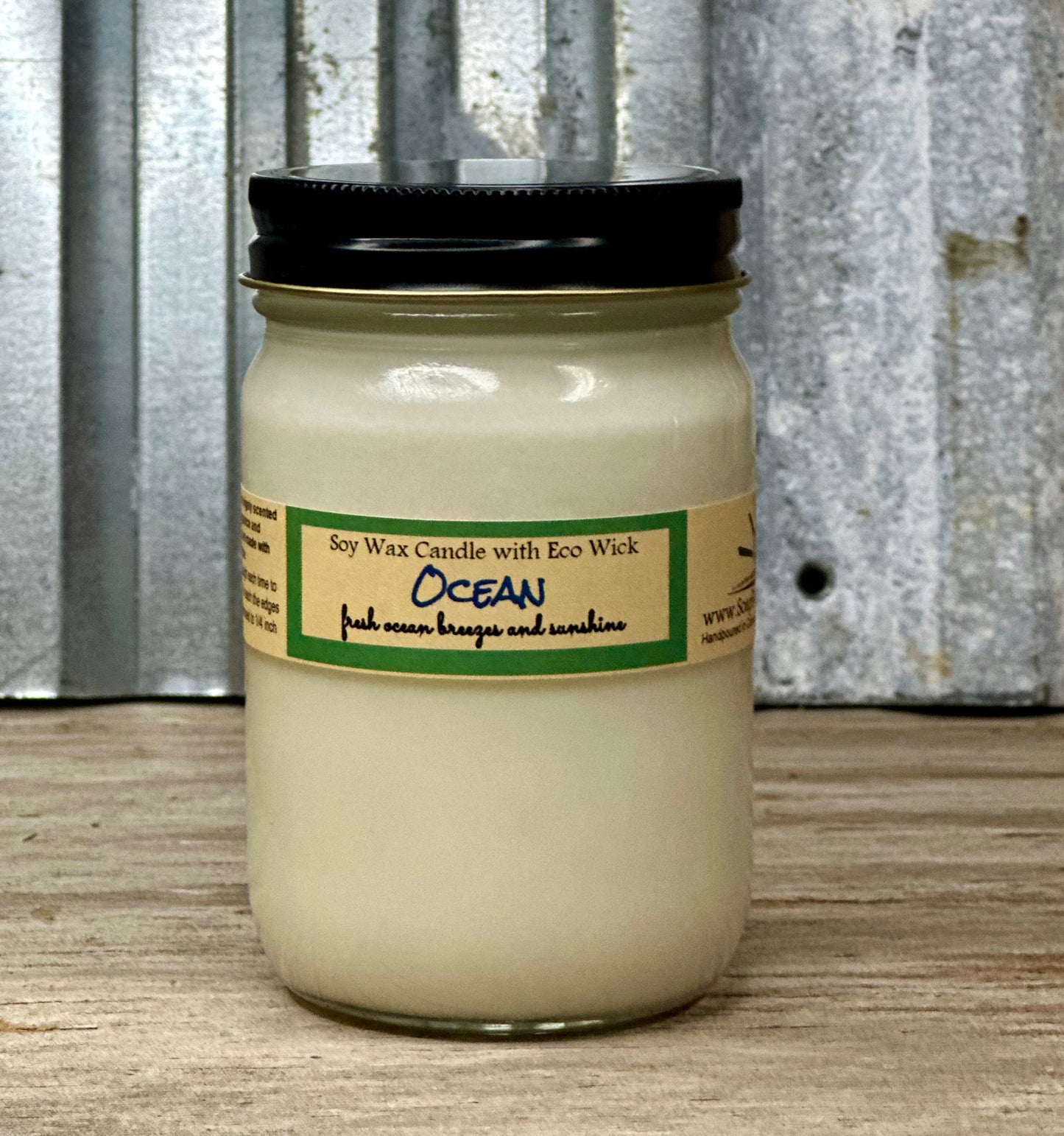 Ocean Scented Soy Wax Candle