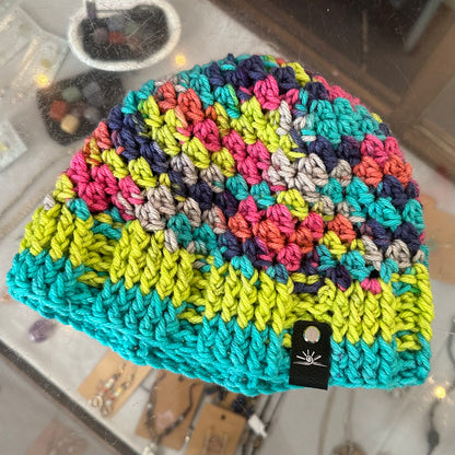 Bright Stripes Crochet Hat