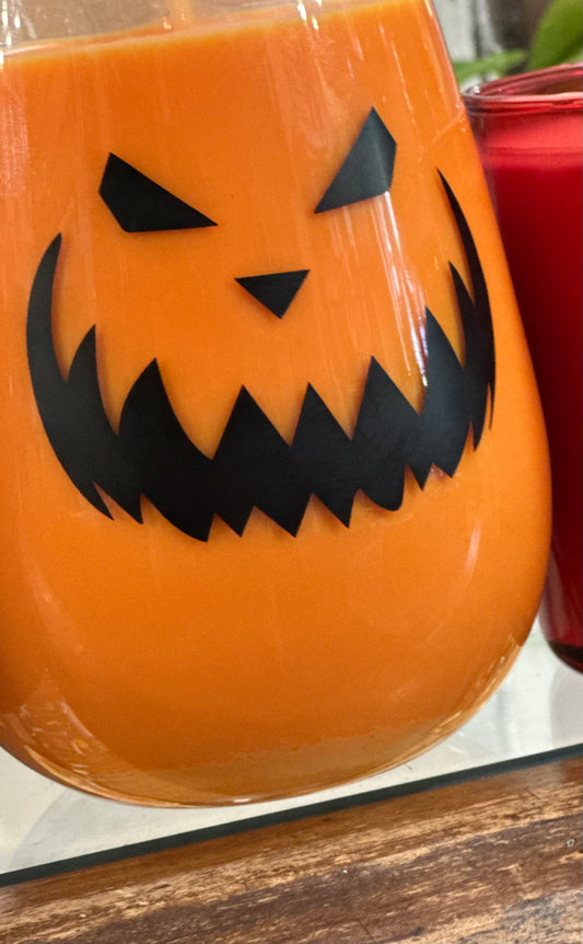 City of Halloween, SC Jack-o-lantern Candle