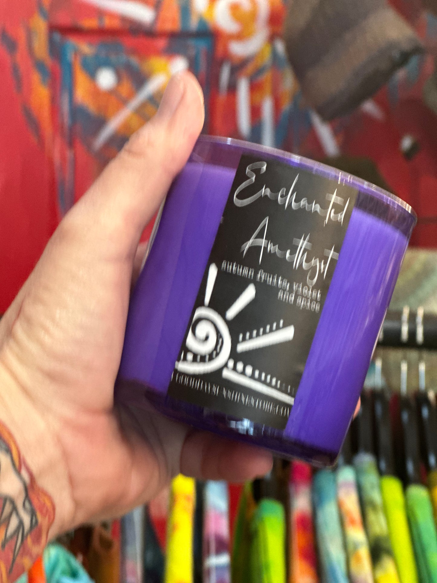 Enchanted Amethyst Purple Tumbler Candle