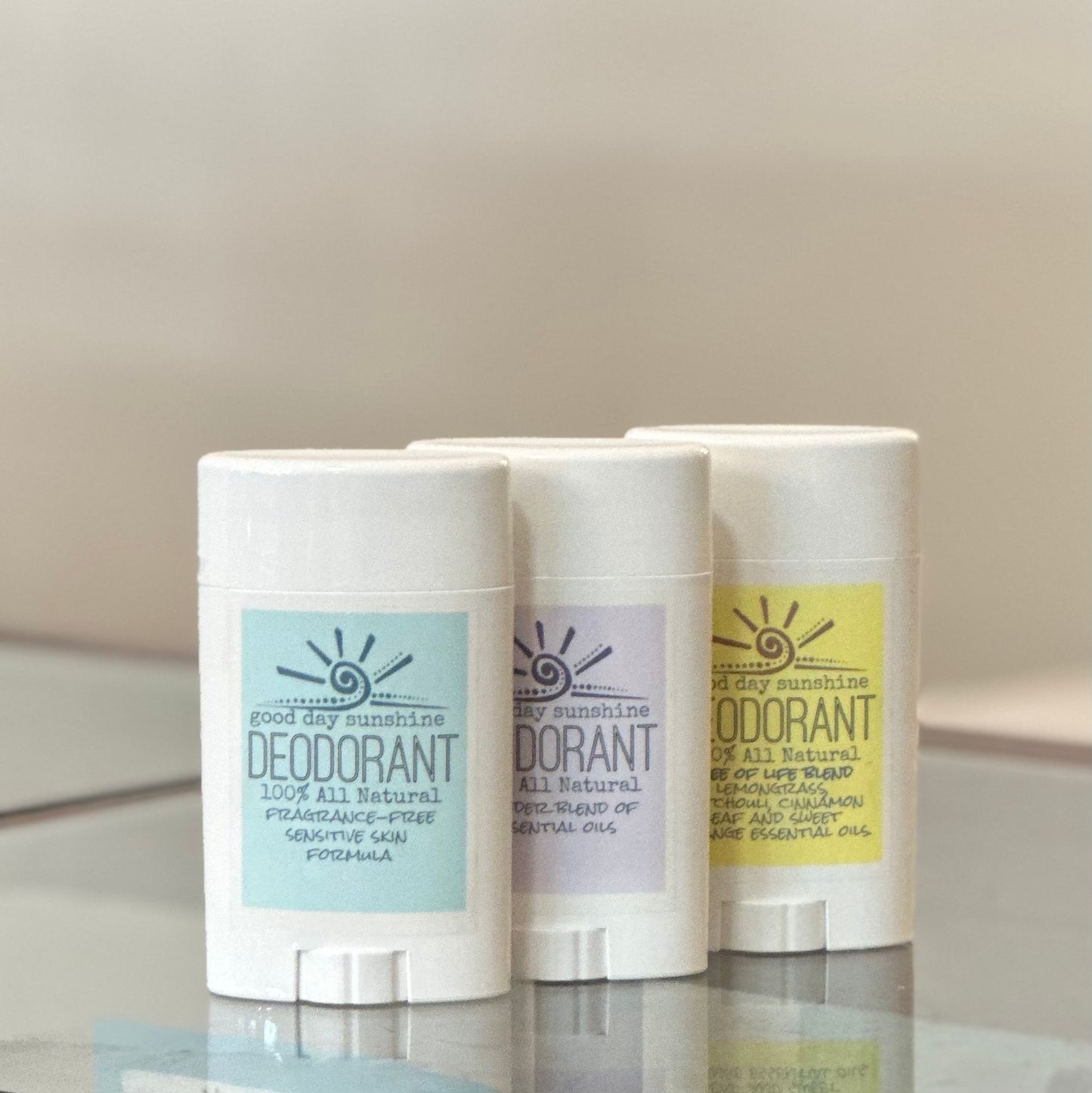 All Natural Deodorant - Fragrance Free, Lavender, or Tree of Life