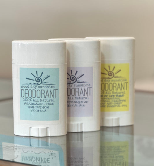 All Natural Deodorant - Fragrance Free, Lavender, or Tree of Life