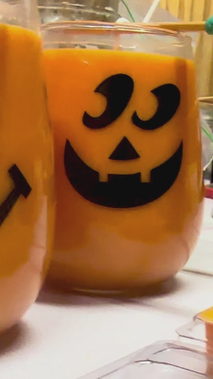 City of Halloween, SC Jack-o-lantern Candle