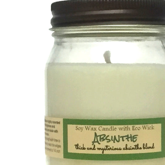 Absinthe Scented Soy Wax Candles