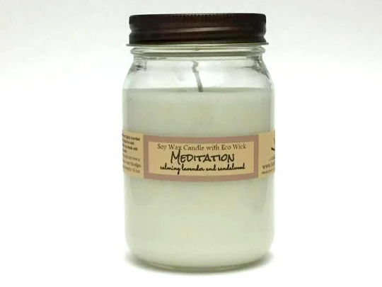 Meditation Scented Soy Wax Candle