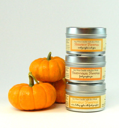 Traditional Pumpkin Scented Soy Candles and Tarts