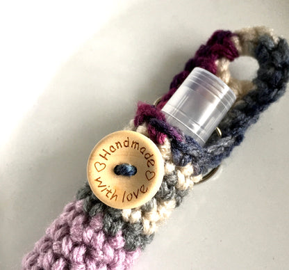 Crochet Lip Balm Keychain