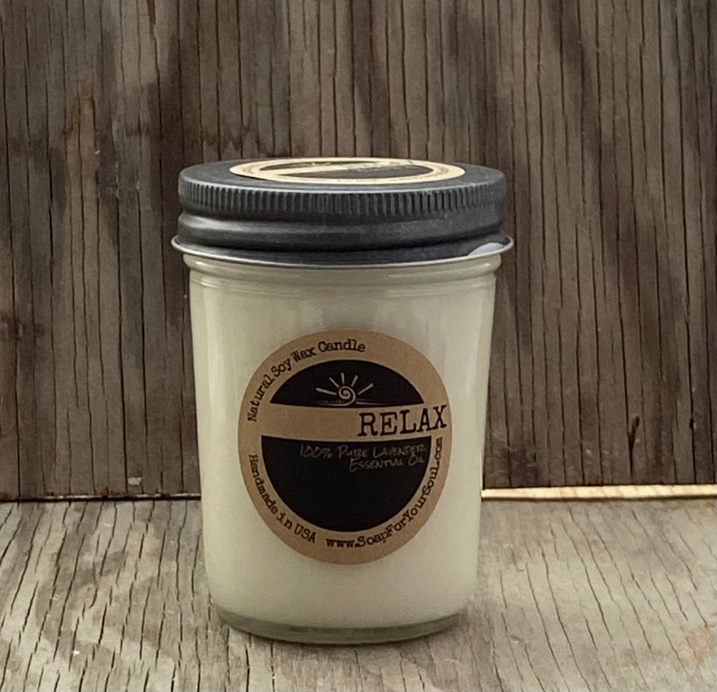 RELAX - Lavender Essential Oil - Aromatherapy Candle