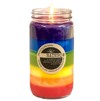 Rainbow Layer Soy Candle