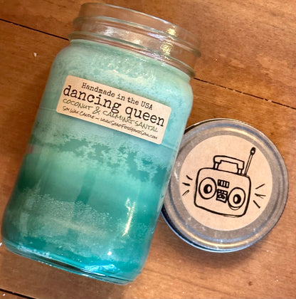 Dancing Queen hand poured soy candle