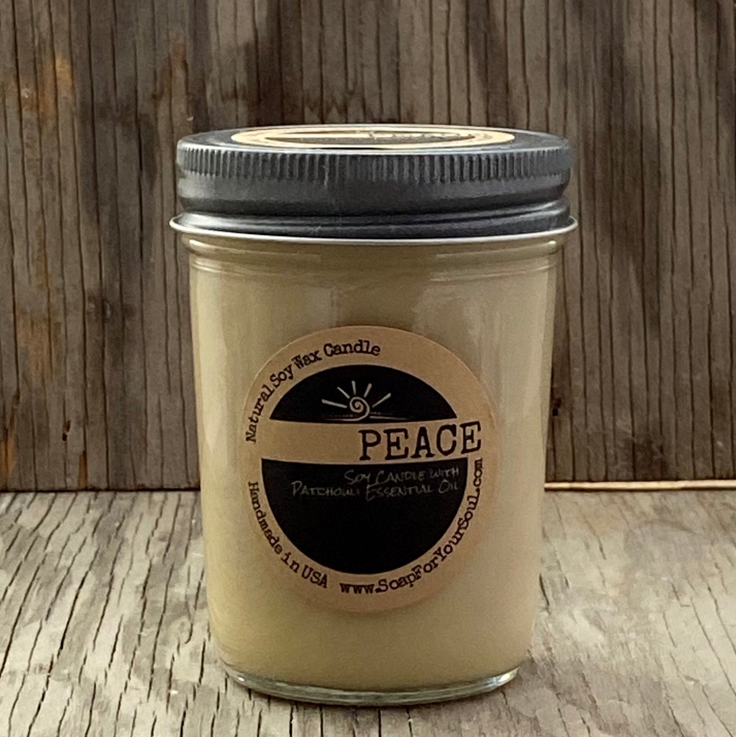 PEACE -Patchouli Essential Oil - Aromatherapy Candle
