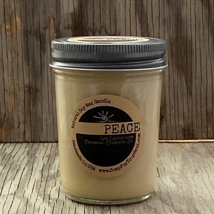 PEACE -Patchouli Essential Oil - Aromatherapy Candle