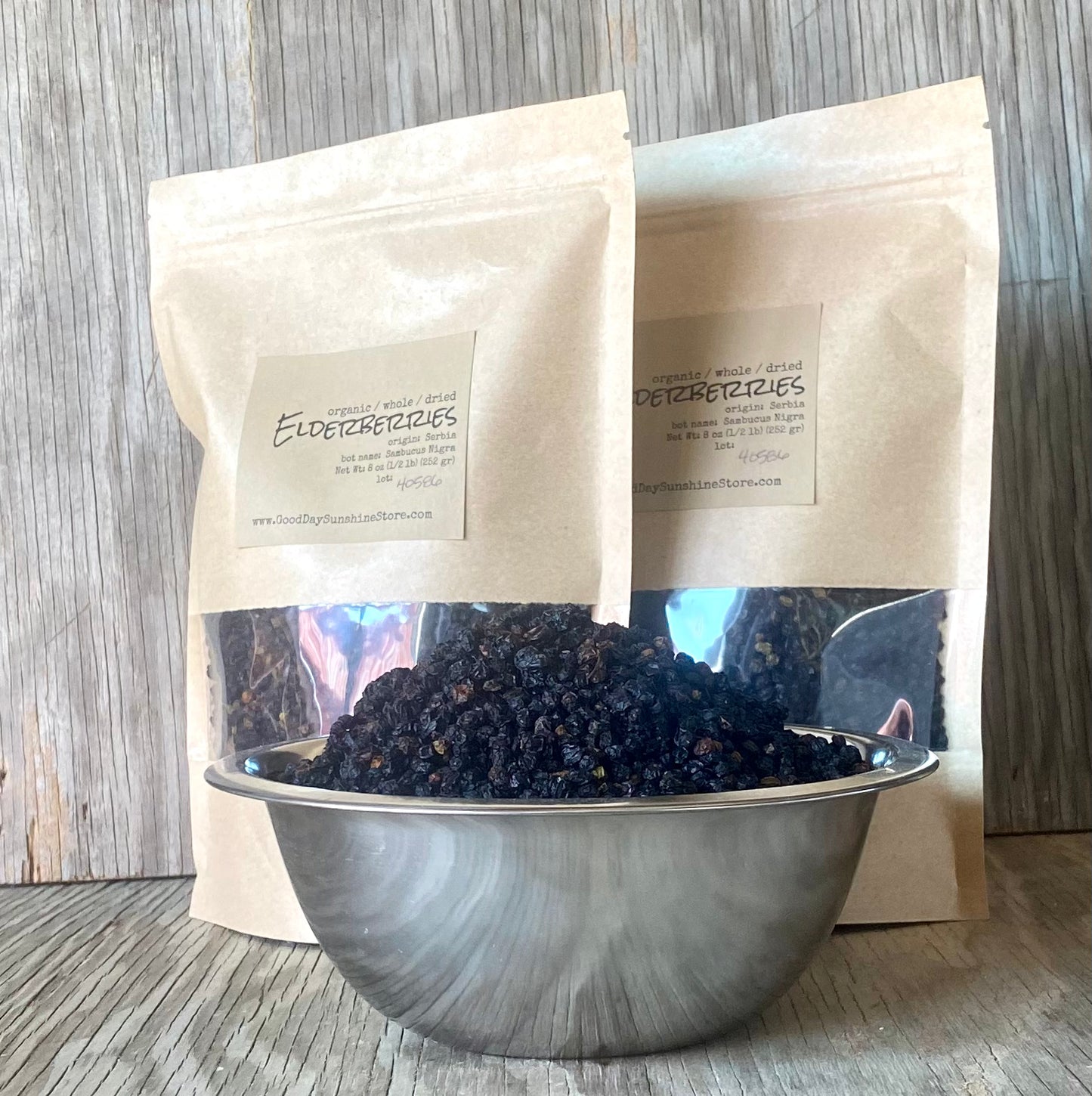 Whole Organic Elderberries - 8 oz